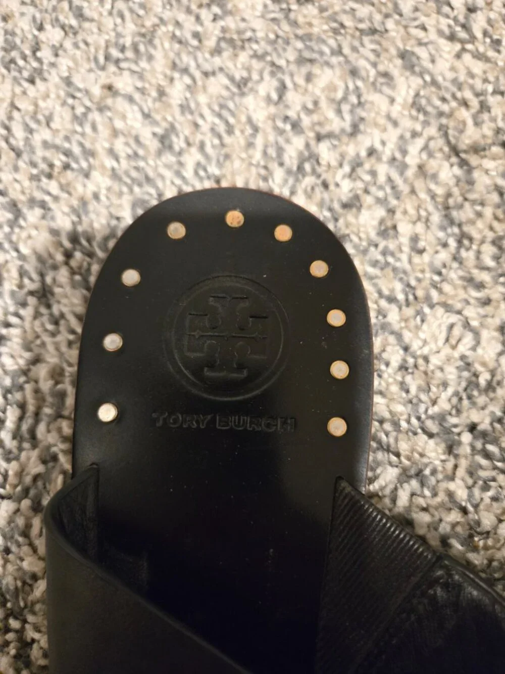 Tory Burch Ravello Studded Sandals Black 10.5M